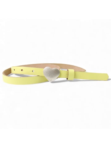 Ledergürtel in Lemon