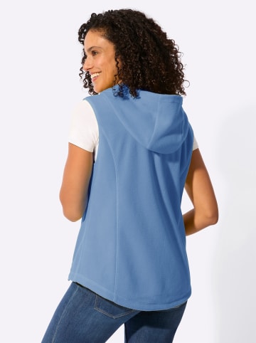 Fleece-Weste in himmelblau