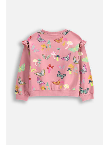 Langarmshirt in gedämpftes Rosa