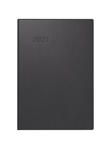 Taschenkalender 723 7,6x11,2cm 1 Woche/2 Seiten Kunststoff schwarz ...