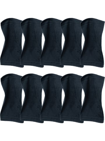 Frottier Gästetuch 10er-Pack Heidelberg in schwarz