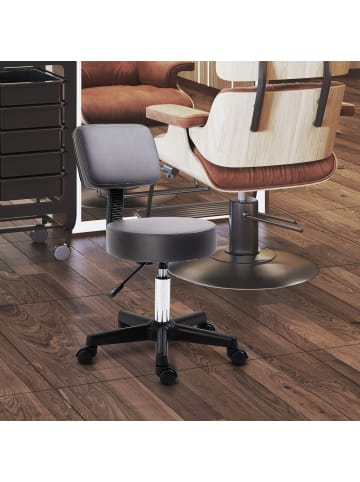 Salonhocker in Grau 35L x 35B x 84H cm
