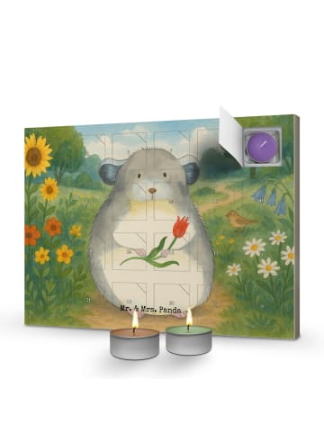 Adventskalender Chinchilla Blume Design ohne Sp... in Weiß