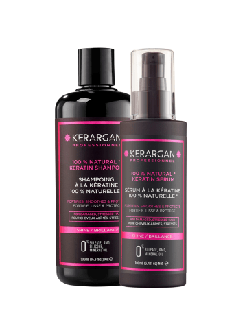 2tlg. Set: Shampoo und Serum mit Keratin, 500+100ml