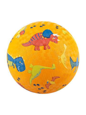 Kautschuk Ball Dino in orange