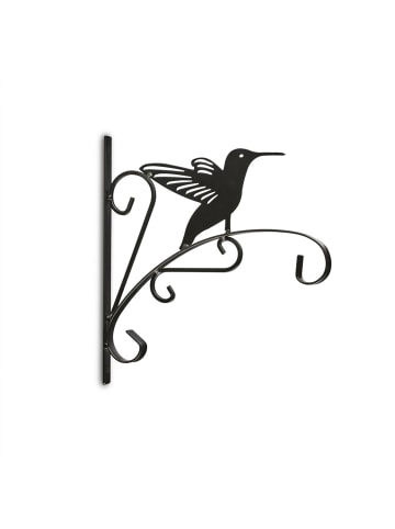 3 x Blumenhaken Vogel in Schwarz