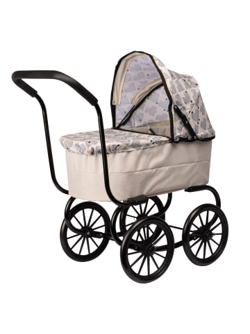 Puppenwagen Herzen in weiss