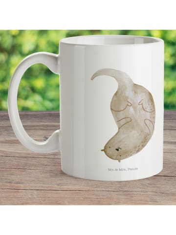 Becher Otter Kopfüber ohne Spruch in Weiß