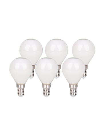 LED Leuchtmittel "DAFFY" in weiß - (L)4.5 cm x (B)4.5 cm x (H)7.7 cm - EEK F