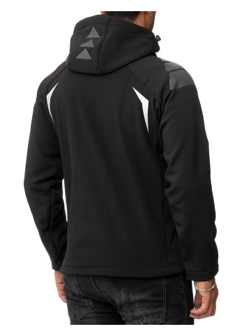 Herren Regular Fit Softshelljacke  in Black