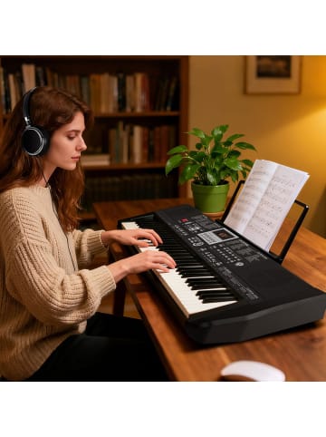 61 Tasten Keyboard Piano in Schwarz