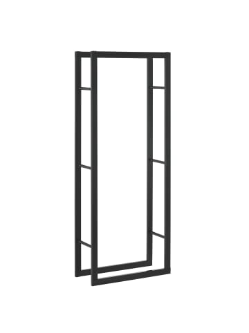 Kaminholzregal Kasan in Schwarz (B)60cm (H)150cm