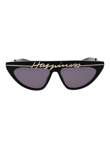 Unisex Sonnenbrille Katzenauge Schwarz
