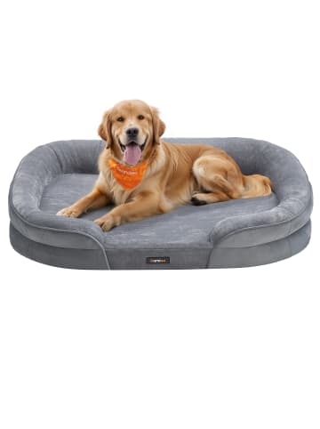 Hundebett Blomfy in Hellgrau - (B)106 x (H)18 x (T)76 cm