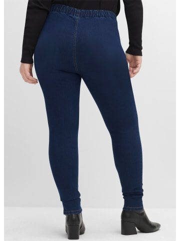 Jeans-Leggings in dark blue denim