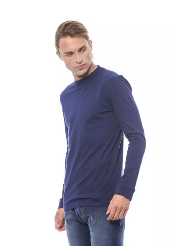 Blau Baumwolle Herren Pullover