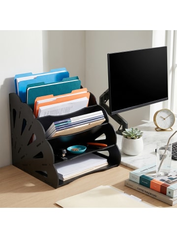 Dokumentenablage in Schwarz - (B)32,5 x (H)28 x (T)28 cm
