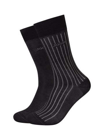 Socken essentials merc cotton stripe 2er Pack black