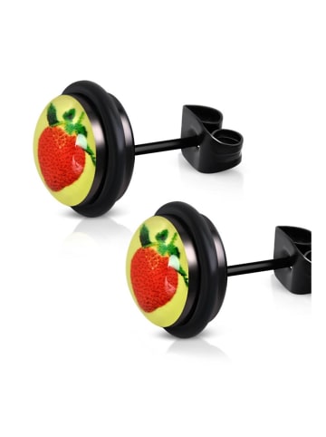 Ohrstecker in Schwarz