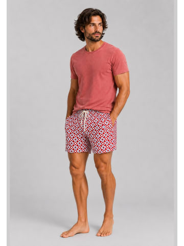 Badeshorts & T-Shirt (2tlg. Set) Taormina in Rot-Weiss-Rot