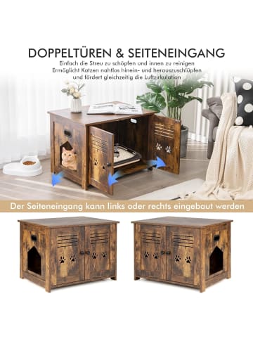 Katzenschrank in Braun