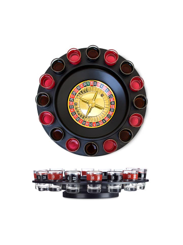 2tlg. Trinkspiel Set "Ludo" in Transparent