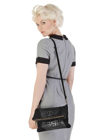 Clutch echt Leder in schwarz