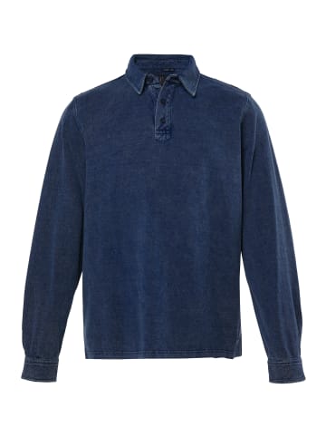 Poloshirt in dark blue denim