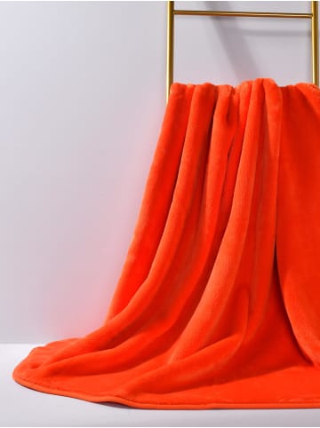 Kuscheldecke in orange