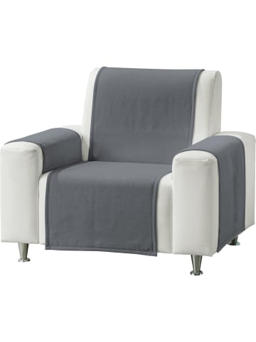 Sessel- und Sofaschoner-Set 3-teilig Triest in dunkelgrau