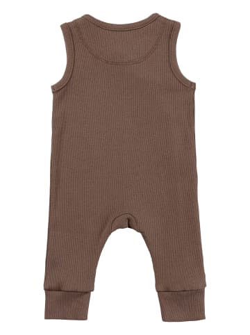 Strampler Rippjersey in braun
