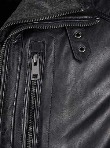 Lederjacke 63535 in schwarz