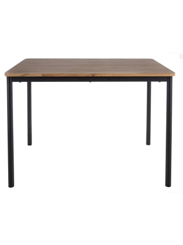 Esstisch City Eiche Artisan / Schwarz 110 / 75 / 77cm