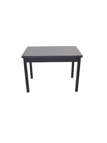 Esstisch, schwarz von 104 bis 164 cm ausziehbar in schwarz
