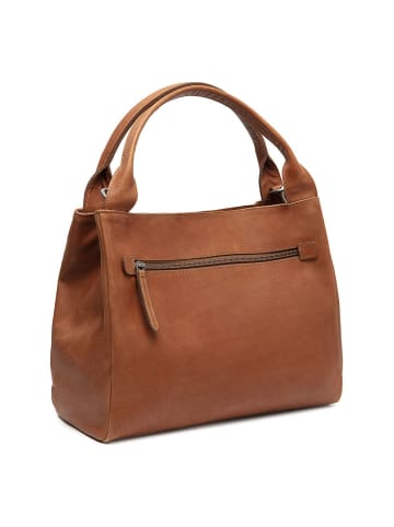 Tenara Schultertasche Leder 29 cm cognac