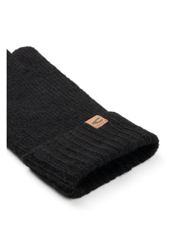 Strickhandschuhe mit Logo in Schwarz