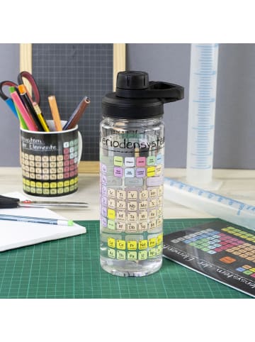 Trinkflasche Periodensystem in schwarz - 700ml