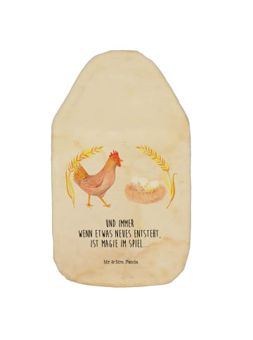 Wärmflasche Huhn Stolz mit Spruch in Vintage