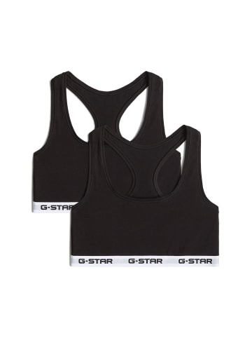 Racerback Bralette 2er-Pack black