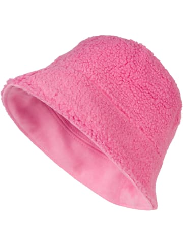 Wende Fischerhut Veloursleder Optik / Teddyfell in Rosa