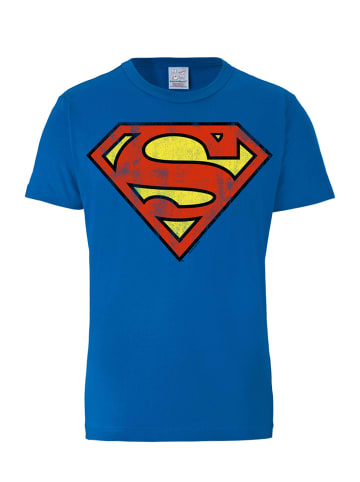 T-Shirt Superman in blau