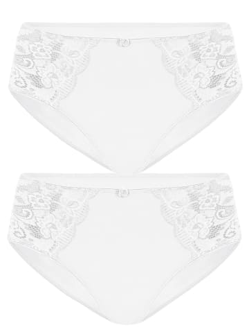 2er Pack Slip Latina in weiss weiss