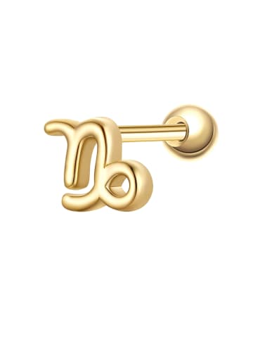 Piercing Sternzeichen Steinbock aus Sterling Silber in gelbgold