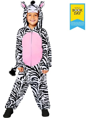 gestreiftes Zebra Kostüm für Kinder 8-10 Jahre Fasching