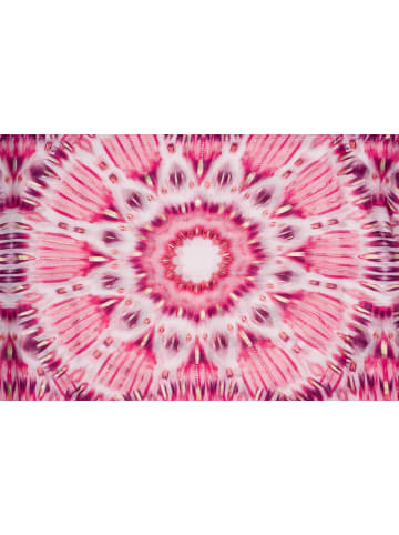 Schal mit Batik Muster in Koralle-Pink