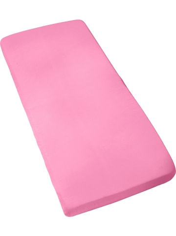 Single-Jersey Kinder-Spannbettlaken San Francisco in rosa