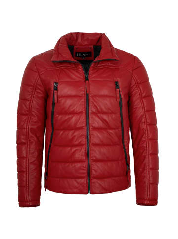Stepplederjacke Lammnappa in Rot
