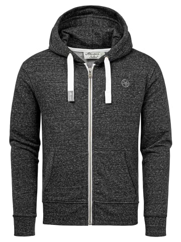 Sweatjacke MILTON in Schwarz