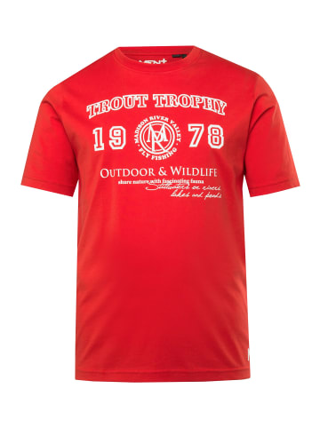 Kurzarm T-Shirt in chilli rot