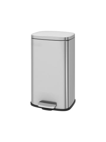 Mülleimer Plushic in Silbern - (B)29.7 x (H)63.3 x (T)34.8 cm - 30 L